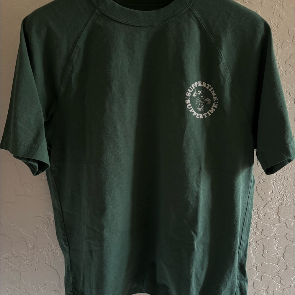 UNIQLO Peanuts Green Short Sleeve Tee